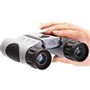 Generic Telescopio binoculare ad alta potenza BAK4 Mini tascabile ad alta definizione antipioggia FMC a banda larga con pellicola verde 10X25 Telescopio non monoculare