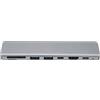 Aeun Adattatore Multiporta, 7 in 1 PD Interfaccia Multimediale HD a Ricarica Rapida 4K Hub USB 3.0 Type-C Dissipazione Rapida del Calore per Laptop Gamepad