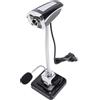 Pyhodi Webcam USB, Fotocamera con Messa a Fuoco Regolabile a 360 Gradi 640 X 480 con Microfono per Nascondere il Rumore, Webcam HD, Webcam in Streaming Grandangolare per Zoom PC,