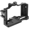 DGERFDJO Compatibile con fotocamere DSLR e Mirrorless, stabilizzatore a gabbia completa con fori da 1/4 e 3/8, slitta fredda ARRI(For Sony ZV1)