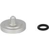 vhbw tasto di scatto compatibile con Hasselblad 503CW fotocamera - Pulsante ergonomico, metallo, argento