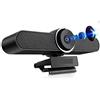 JOJIDE Webcam, Webcam for sale conferenze 4K con microfono e altoparlante Videocamera for computer da 8 MP con inquadratura automatica AI grandangolare for lo streaming