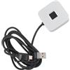 OPPWONG Lettore di Impronte Digitali USB per PC, Scanner Biometrico di Impronte Digitali, Riconoscimento Rapido Touch a 360 Gradi, Supporto Dongle Scanner per 10 11 Hello (SILVER)