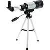 UOHUFIDABFD Portable Travel Telescope Professional Monocular 150X Refracting Space Telescope (Includes Tripod)