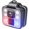 DIKAMAN Mini Body Cameram, 1080P Macchina Fotografica KS908 Torcia LED Portatile di Sport All'aria Aperta Bike Camera Bag Mini Piccole Telecamere di Registrazione Con La Testa Del Corpo Cam per passeggiate co