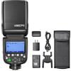 Godox V860IIIC 2.4G Wireless TTL Speedlite Camera Flash Flash GN60 1/8000s HSS con batteria ricaricabile agli ioni di litio, luce di regolazione per Canon 1DX/5D Mark III/5D Mark II/6D/7D/60D/50D/40D