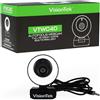 VisionTek VTWC40 Premium Autofocus Full HD 1080P 60FPS Webcam, Chromebook, Videocamera Computer, Microfoni Digitali, Copertura Privacy, Angolo di Visione 96 Gradi di Lavoro, Studio e Stream - 901442