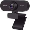 GREOHNMPAW Webcam 1080p Mini Telecamera Telecamera PC Laptop Video Registrazione Telecamera