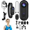 Generico Mini Videocamera Azione - Personale da Polso,Dispositivo Indossabile per Vlog, Full HD Compatta per Sport Moto Bici Palestra Escursioni Viaggi Animali
