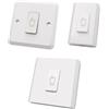 Generico DC12V ABS Push Button NO/NC/COM Access Control Switch/Exit Button/Switch (M7)