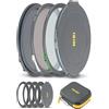NiSi JetMag Pro Capture Kit 82 mm Kit filtro magnetico (NC UV, True Color CPL, 67 mm/72 mm/77 mm/82 mm, anelli adattatori, tappi anteriori e posteriori, borsa Caddy)