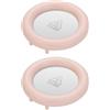 Jooehyer Cuscino Riscaldante da Scrivania Invernale, Scaldavivande per Ufficio, Scaldavivande per Tè Caldo, Costante, Sottobicchieri Contro il, Rosa