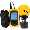 VCHICS Telecamera subacquea per la pesca, 100m portatile sonar. LCD. Strumenti di pesca dei cercatori di pesca Strumenti di pesca Echo Ecoscandaglio Schermo colorato per la pesca in kayak su lago ghiacciato