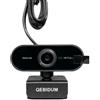 QEBIDUM Webcam per computer, Full HD, 1080p, grandangolo a 360 gradi, 30 fps, video, USB, con microfono, per Mac, laptop, desktop, conferenze, chat e live streaming