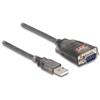 DeLOCK Adattatore USB 2.0 Tipo-A a 1 x Serial RS-232 D-Sub 9 Pin Maschio con Dadi con 3 x LED 0,2 m Marca