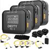 Deity TC-1 KIT Scatola per codice temporale wireless, 3 pezzi, radio 2,4 G, precisione del codice temporale 0,5 ppm, 8 canali, Bluetooth 5.0, portata massima 250 FT, supporto controllo APP con 3 cavi