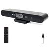 PolaTab Telecamera per sala conferenze, webcam 4K all-in-one con microfono e altoparlante, tracciamento AI e inquadratura automatica, grandangolo di vista, webcam USB plug and play per PC, Mac, riunioni, team