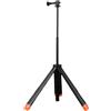 Cryfokt 4 in 1 Treppiede di Selfie Stick, da 9,25 a 22.44 Pollici per Selfie Stick Vlog con Vite da 1/4 di Pollice, Treppiede per Surfing, Snorkeling, Immersioni Subacquee