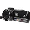 Vikye Fotocamera Digitale, Registratore per Videocamera WiFi 4K da 48 MP Supporto Scheda di Memoria da 128 GB con Luce di Riempimento, Fotocamera con Zoom 18X con Touch Screen IPS da