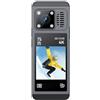AMRTTWY Action Camera, Action Camera 360 gradi panoramica Thumb Sport Camera Motocicletta stabilizzazione Bodycam Videocamera indossabile,per Ciclismo, Moto
