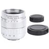 RASTKY 35 Mm F1.7 C Monte TV Television TV Focus Focus Focus Mirrorless Fotocamera Lens, con Rivestimento Multistrato di Grande Apertura e MC per gli Amanti della Fotografia (SILVER)