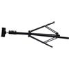 DIYEAH Supporto Treppiede in ABS e Lega di Alluminio Regolabile in Altezza per Proiettore Nero Design Compatto per Live Streaming e Spazi Ridotti