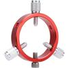 Jectse Anello per Telescopio Guida a 6 Fori da 50 Mm con Cappucci Protettivi, Staffa di Montaggio per Telescopio Astronomico in Lega di Alluminio, Rosso, Facile da Trasportare, Adatto