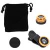 OKUMEYR 2sets Obiettivo Grandangolare per Telefono Kit Obiettivi Fisheye e Macro Clip Inclusa Custodia in Microfibra per Proteggere e Pulire le Lenti