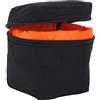 Sxhlseller Custodia per Obiettivo della Fotocamera, Borsa per Obiettivo Antiurto a Compressione Ispessita, Borsa per Gadget SLR con Interno Arancione, Custodia Protettiva per Obiettivo Micro per Fotocamera SLR S