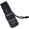 Gadpiparty Monocolo 16x52 Nero Messa a Fuoco Precisa per Viaggio | Gomma, Lente Ottica e Metallo, Uso Multiuso All'aperto, Telescopio Portatile Compatto