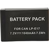 BAFOVY Batteria E17, Batteria Sostitutiva Agli Ioni di Litio per Fotocamere 200D II R10 RP 750D M6mk2 800D 850D, capacità Elevata 1040 MAh per i Viaggi