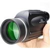 Generic Monocolo per bird watching, 13 x 50 HD, grande oculare a banda larga, con pellicola verde, per foto del telefono, reticolo di misurazione integrato, visualizzazione esterna