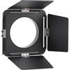 Sxhlseller Deflettore per Luce a 4 Lamelle, Modificatore di Luce Flash, Deflettore per Luce Video per, Piccolo Supporto con Deflettori Flessibili in Lega di Alluminio per Luci Video