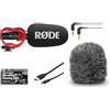 The Imaging World Rode Videomic Go on-camera shotgun microfono e Deadcat Wind cover kit