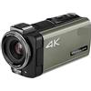 DIGNIFE Videocamera, Videocamera Live Streaming Videocamera digitale 4k Videocamera Vlog professionale Zoom ottico 12X