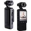 VBESTLIFE Telecamera Corpo HD 1080P, Mini Telecamera Tascabile Video e Audio con Rotazione a 360° per Sport All'aria Aperta, Bicicletta, Viaggi, Civili Personali