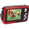 RASTKY Fotocamera Digitale Impermeabile da 48 MP 2,7 K, Fotocamera Subacquea da 10 Piedi, Doppio Schermo da 3 Pollici, 650 MAh, Scheda TF da 128 GB, Selfie Subacqueo per Vacanze di
