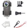 Birgipar Custodia impermeabile per fotocamera Insta 360 One X2, custodia protettiva subacquea fino a 30 m con accessori per staffa