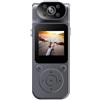EasyByMall Action Camera HD, risoluzione 1080p, compatta e leggera, obiettivo girevole, 12,6 x 7,9 x 5,5 cm, per ciclismo, surf o sci, colore nero (per Ultra HD)
