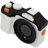 ZSJDRETU Compatibile per DJI Action 5 Pro, custodia per fotocamera finta, kit di gabbia per coniglio stampato in 3D per fotografia di strada per 4/3 (nero bianco)