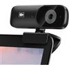 LEIYTFE Webcam Con Microfono 1080P/2K Per Streaming, USB HD Computer Web Camera Webcam PU Per Chiamate Online, Riunioni, Videochiamate(2K)
