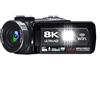 PUSOKEI Videocamera 8K Videocamera 64MP, Touch Screen da 3 Pollici, Zoom 18X, Videocamere Webcam WiFi Ultra HD per Fotografia Professionale