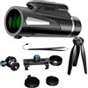 awakentti Telescopio monoculare HD 12 x 50, telescopio monoculare con zoom binoculare, zoom facile, immagine chiara e luminosa, telescopio per osservare le stelle e osservare la fauna selvatica