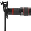 LICAEVEY Focus 20x Focus Teleotdio per Telefono, Lente Zoom con Clip per Tablet per Smartphone, Nero