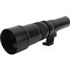 Airshi Teleobiettivo Fisso per Fotocamera, Teleobiettivo 500mm F6.3 Scocca in Lega 4 Elementi in 4 Gruppi Rifrattore Acromatico a Visione Chiara con Convertitore T2 AI per la Fotografia