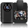 NGBFF Telecamera corporea, YSW-Q7 1440P HD Bodycam for le forze dell'ordine Registratore toracico Monitor di sicurezza di sorveglianza Video wireless Mini telecamera for il corpo(128GB)
