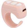 ASHATA Telecomando Bluetooth Kindle App Page Turner, Anello di Scorrimento Remoto TikTok per Fotocamera del Telefono Otturatore Remoto Selfie Video Catch Up Pulsante Romanzo (Rosa)