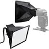Generico DIFFUSORE SOFTBOX 15X17CM diffuser per FLASH esterno bounce stoffen compatibile con CANON EOS SPEEDLITE EL-1 430EX I II III 470EX 580EX 600EX II RT NIKON SPEEDLIGHT SB-5000 SB-500