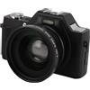 Generic Fotocamera Vlog, Display LCD da 2,88 Pollici Fotocamera Digitale con Messa a Fuoco Automatica Video HD 4K Immagine da 58 MP Riconoscimento Facciale per Streaming Live Blog