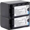 WVGFAUXA Batteria VW-VBD58 AG-VBR59 Da 5800 MAh, Compatibile Con Panasonic, For Caricabatterie AJ-HPX260MC 265MC PX270 PX298 AG-FC100 VW-VBD29 VBD78(2 Battery)